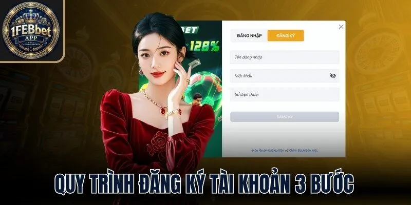 Đăng ký tài khoản với 3 bước