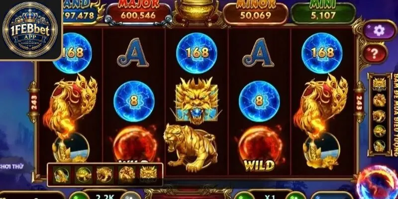 Sức hút đến từ game nổ hũ kho báu tứ linh febet