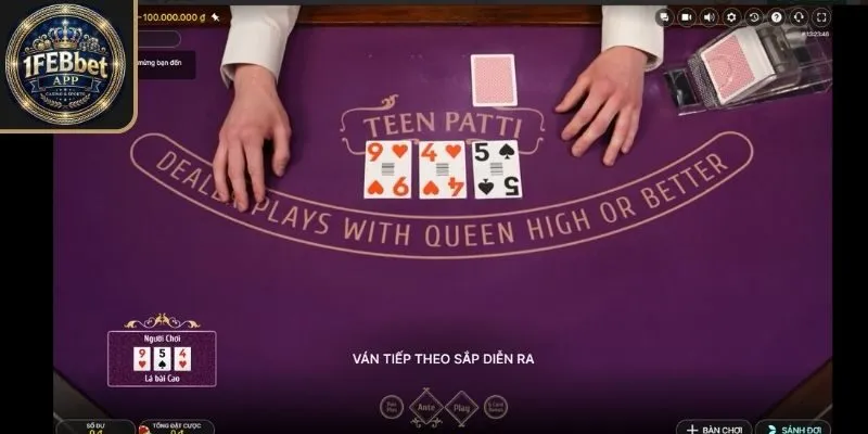 Các lệnh hành động trong ván poker Febet