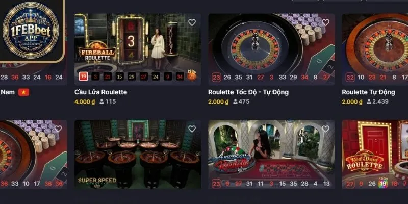  Tổng quan về tựa game roulette Febet thịnh hành
