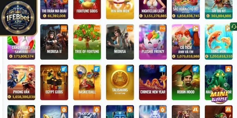 Nhiều game slot cực hay